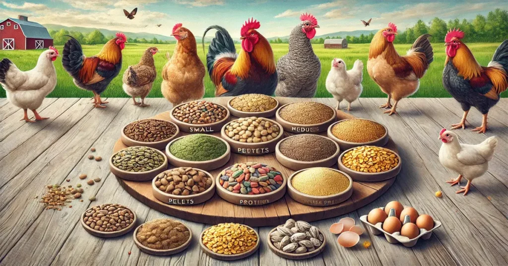 أنواع الأعلاف للدجاج: دليلك لاختيار الأفضل