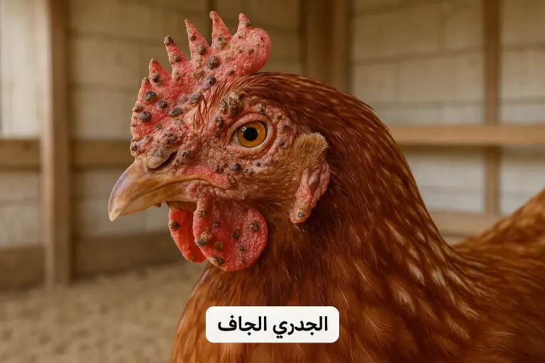 مرض الجدري عند الدجاج وطرق الوقاية والعلاج