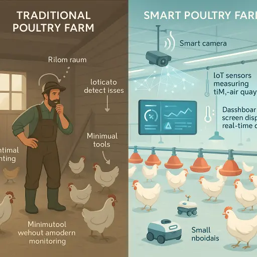 2. ما المقصود بالتقنيات الذكية في تربية الطيور؟